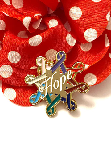 Hope Pin All Colors and Causes - Hope For Every Cause Cancer Disease Illness Awareness Support Pins