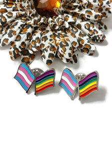 1 Pc LGBTQ Awareness Pride Transgender Support Pin- Awareness Pride LGBTQ Transgender Support Lapel Pin