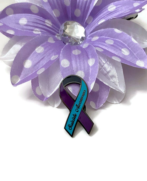 1 Pc Suicide Awareness Brooch Pin - Suicide Awareness Prevention Support I Am Enough Keep Going Gifts Pins Brooches