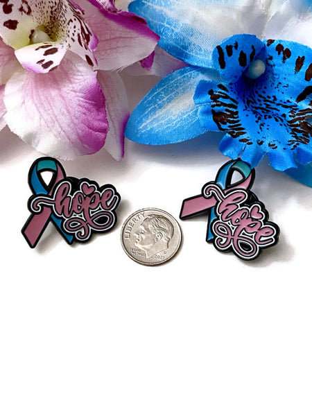 1 Pc Thyroid Cancer Hope Awareness Pin Brooch - Thyroid Cancers Anaplastic Papillary Follicular Medullary Hope Support Cure Hashimoto's Pins